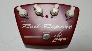 Video thumbnail for Carl Martin Red Repeat Delay Pedal Demo (HQ Audio) by Jays Gear Demos