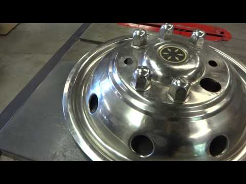 Re-Installing wheel lug nut caps  on an RV simulated wheel cover