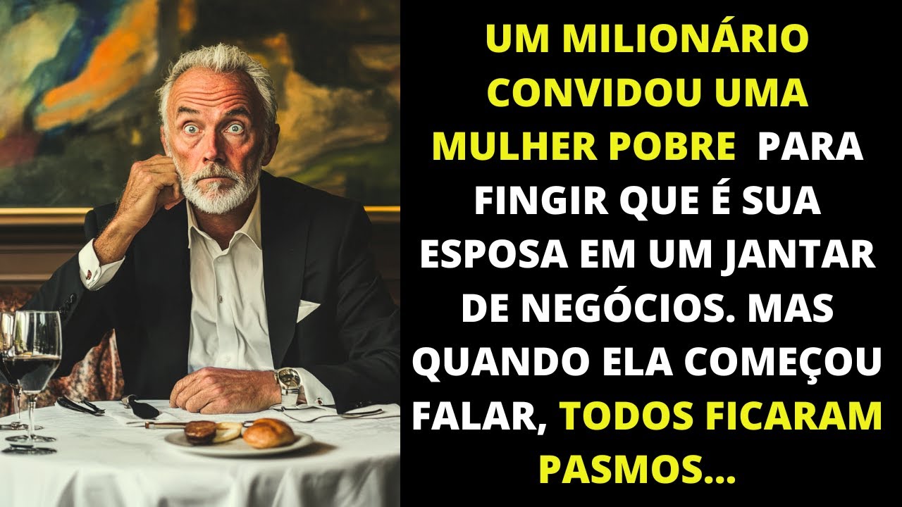Um milionário convida uma mulher pobre para fazer o papel de sua noiva, mas quando ela falou...