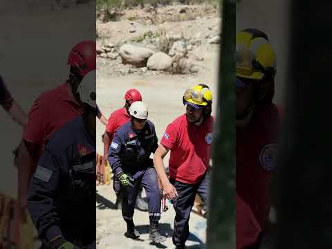 Simulacro de evacuación por crecida de río en Amanhao, Andalgalá