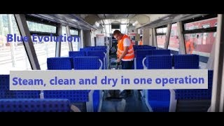 Blue Evolution Steam cleans Auto&#39;s, Trains &amp; Buses with steam vapor and vacuum