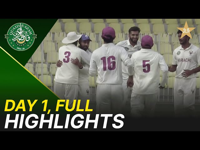 Full Highlights | Karachi Blues vs Bahawalpur Region | Day 1 | QeAT 2025-26 | PCB | M2P1U