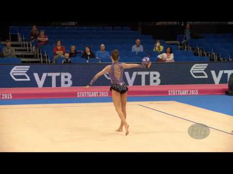 Elena MILENKOVIC (CRO) 2015 Rhythmic Worlds Stuttgart - Qualifications Ball