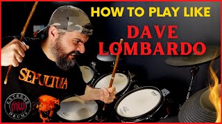 HOW TO PLAY LIKE DAVE LOMBARDO -  HATE  WORLDWIDE - LIVE DRUM CAM - DRUM COVER