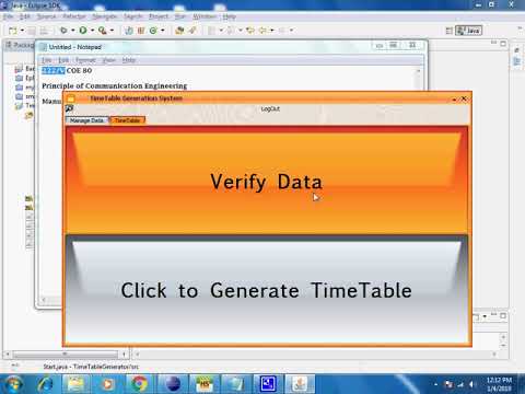 Automatic Time Table Generation using Genetic Algorithm