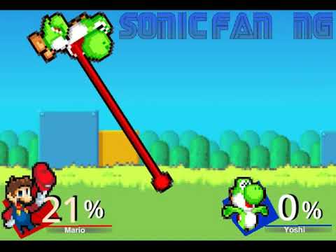 SSBU Animated (test) (2017)  - Mario Vs Yoshi [P1NK13 on Newgrounds.com]