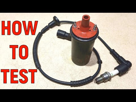 How to check the ignition coil for a spark?