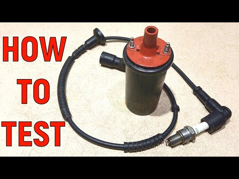 How to check the ignition coil for a spark?