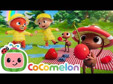 雨快走開！☔ | 全新 🐜 JJ的動物時光 | CoComelon 兒歌與童謠 (Rain Rain Go Away! ☔ | NEW 🐜 JJ's Animal Time | CoComelon Nursery Rhymes & Kids Songs)