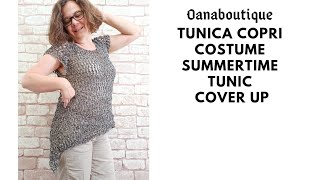 Summertime crochet tunic cover up by oanaboutique