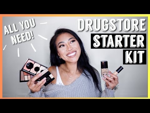 DRUGSTORE MAKEUP STARTER KIT - For beginners! Tips & tricks Video