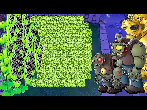 PVZ PC Fusion Challenge!! Team 999 Gatling Pea VS Dr. Zombies | PVZ 2 #33
