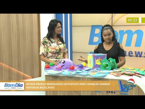 Artesã produz brinquedos educativos para crianças usando materiais sustentáveis 01 12 2021