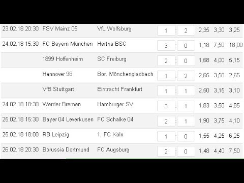 Bundesliga 17/18: 24.Spieltag Prognose