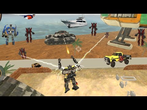 Vegas Crime Simulator (Transformer Fight Car Robot) Robot Car Dual Side Attack - Android Gameplay HD