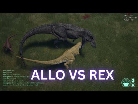 Big vs Bigger - Allo vs Rex (The Isle)