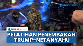 Respons Siaga Perang, TV Pemerintah Iran Siarkan Pelatihan Senjata dengan Sasaran Trump-Netanyahu