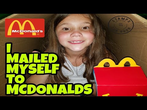 I Mailed Myself To Mcdonalds to Get a Happy Meal and IT WORKED! *SKIT* Video