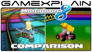 Mario Kart 8: Rainbow Road 64 Head-to-Head Comparison (Wii U vs. N64)