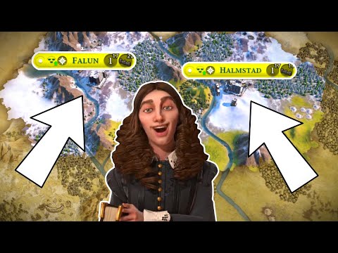 Civ 6 | These Two 1 Pop Cities Might Win Me The Game – (#3 Deity Sweden Civilization VI)