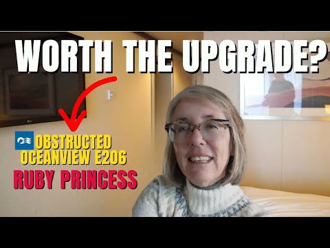 Thumbnail for Princess Ruby Princess Obstructed Oceanview Cabin: Is it Worth It?