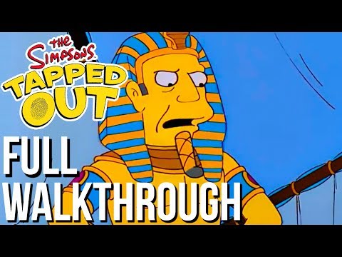 The Simpsons: Tapped Out - Pharaoh Skinner - FULL WALKTHROUGH