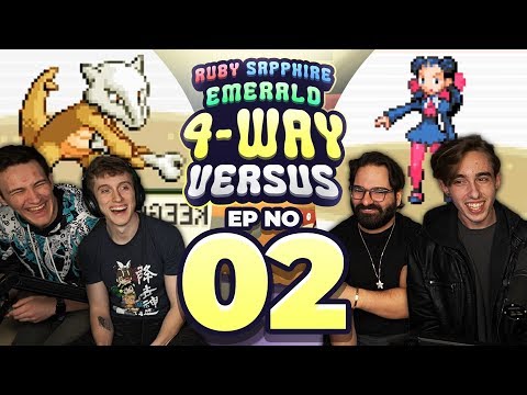 SOMEONE ALREADY LOST!! - Pokemon Ruby and Sapphire 4 Way Versus