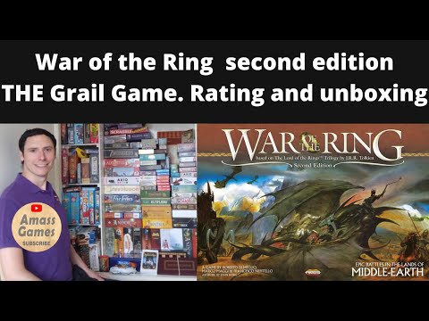 War of the Ring second edition board game. Review and unboxing, preview setup play * AmassGamss * 4K