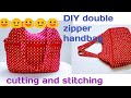 Handmade Bag Cutting And Stitching Zipper Handbag Shopping Bag Grocery Bag Collage Bag Shoulder Bag