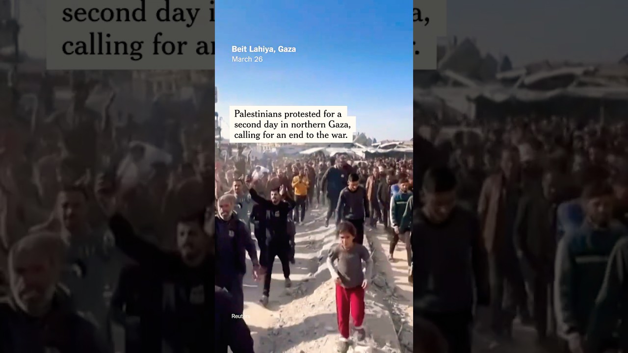 Protesters in Gaza Oppose War and Hamas Rule