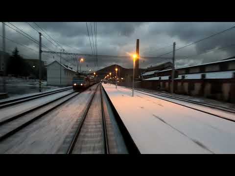 Ústí n/L. hl.n. - Děčín | ČDC | Loko řady 123 | Noční | Ze stanoviště strojvedoucího