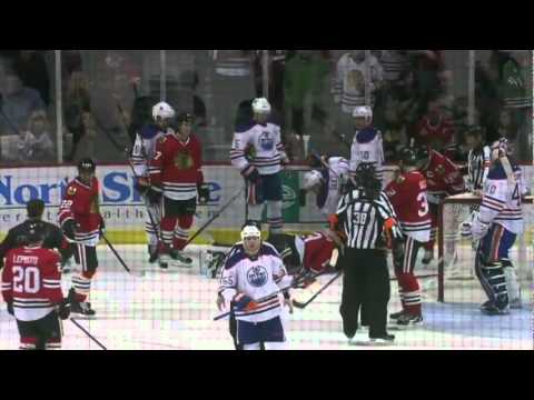 Big Hit : Dan Carcillo vs Tom Gilbert