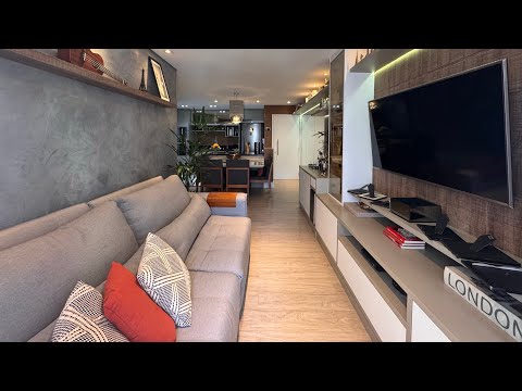 Apartamento de 72m2 com 2 Quartos e 1 Suite - Semi Mobiliado