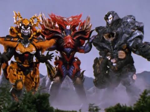 Power Ranger En El Espacio | Rangers vs Psycho Red, Black y Yellow - Batalla Megazord