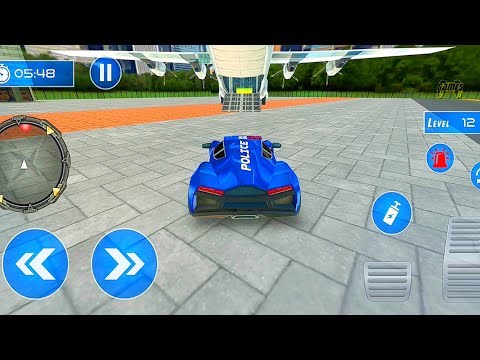 USA Police Plane Transporter Game: Transport Muscle Car Sport Bike With Truck | Android iOS Gameplay