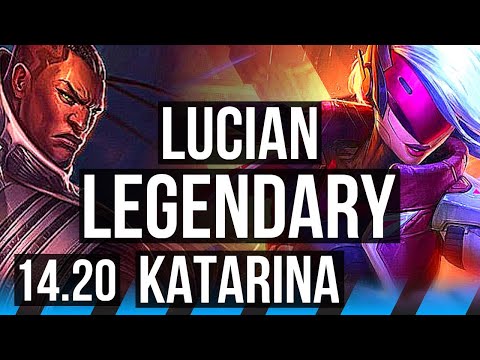 LUCIAN vs KATARINA (MID) | 11/0/4, Legendary, Rank 13 | EUW Master | 14.20