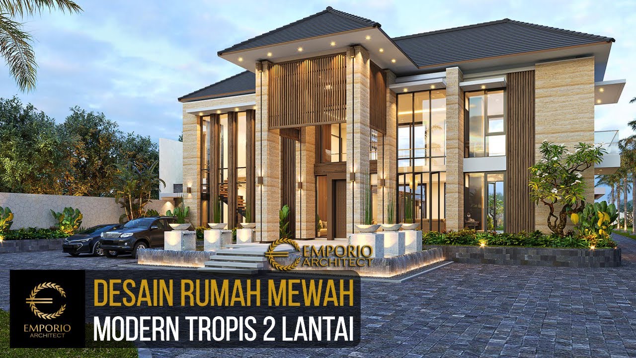 Video 3D Desain Rumah Modern 2 Lantai Bapak Ngadiono II - Serang, Banten