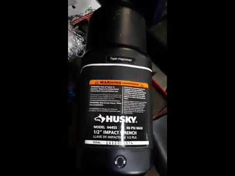 Husky h4455 air wrench first impression