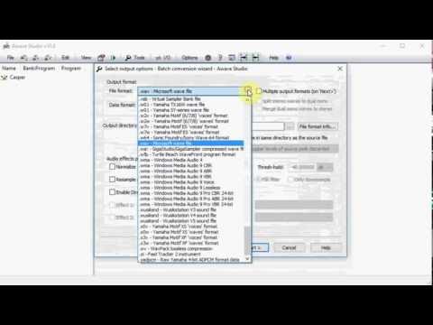 Convert sample Tyros3 (uvn) to Wav