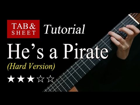 He's a Pirate (Hard Version) - Guitar Lesson + TAB