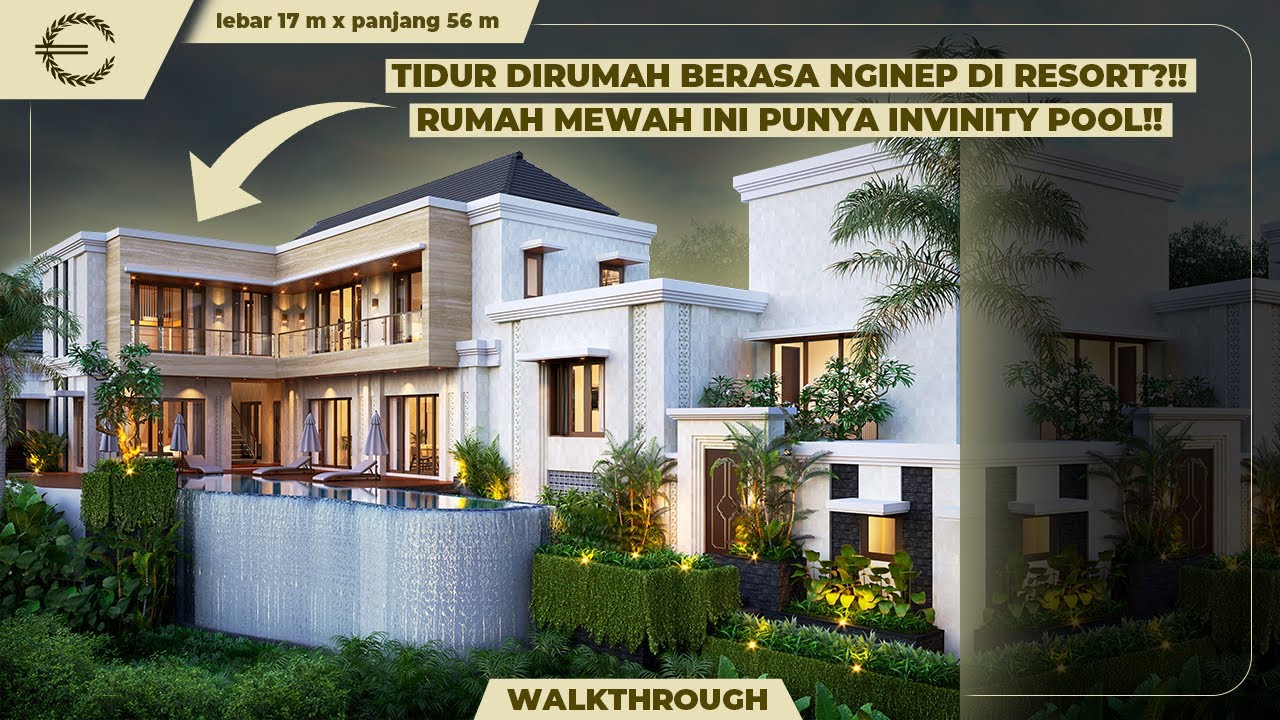 Video 3D Desain Rumah Villa Bali 2 Lantai Bapak FRS - Pecatu, Badung, Bali