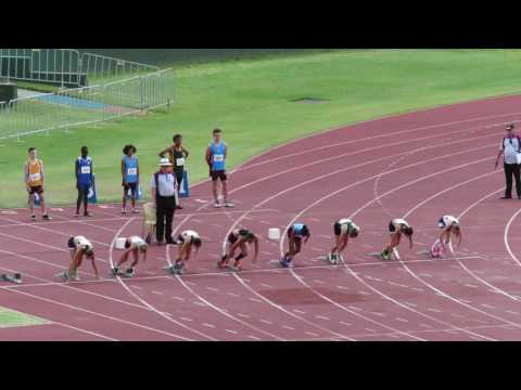 100m Final 13W Hayley Reynolds 12.62 +1.6 Qld State Championships 2016