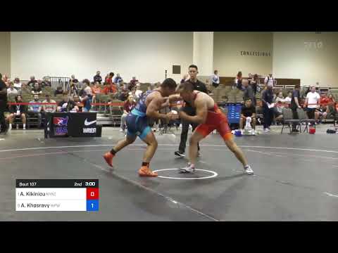 2024 GR Senior World Team Trials : Aliaksandr Kikiniou vs Arvin Khosravy: 82 KG Quarterfinals