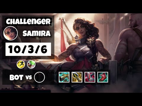 Samira 11.18 Gameplay Challenger Replay Bot Lane - S11 (10/3/6) - KOREAN