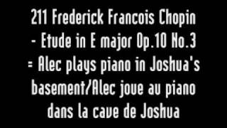 211 Frederick Francois Chopin - Etude in E major Op.10 No.3 
