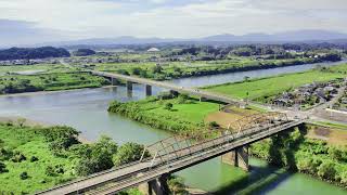 宮崎市瓜生野河川敷空撮
