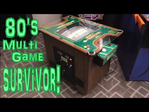 Rare 1985 Bally Sente GIMME A BREAK Dedicated Cocktail Table Arcade Game Cabinet