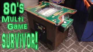 Rare 1985 Bally Sente GIMME A BREAK Dedicated Cocktail Table Arcade Game Cabinet