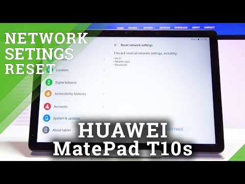 How to Reset Network Settings on HUAWEI MatePad T10s - Restore Network Settings