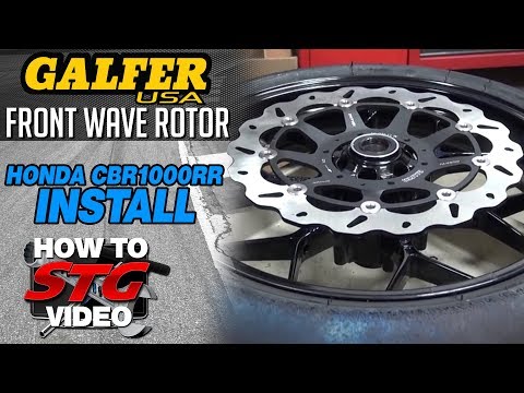 How To Install Galfer Front Wave Brake Rotors from SportbikeTrackGear.com